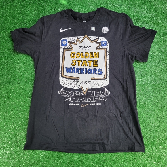 Nike Golden State Warriors 2022 Champions Game Over T Shirt Men's Sz Large Blk - Picture 1 of 7
